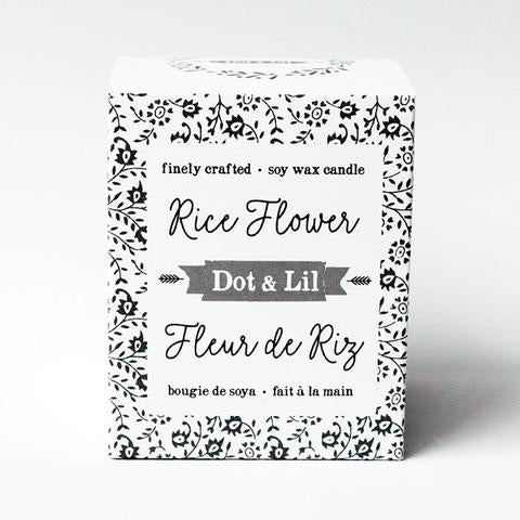 Dot & Lil - Bougie de soja fleur de riz