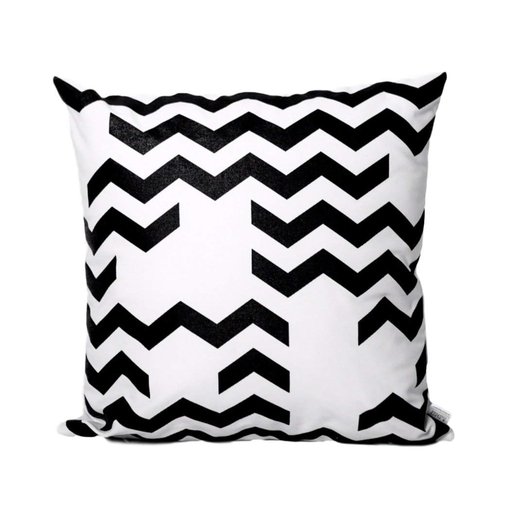 À plate couture - Coussin chevrons